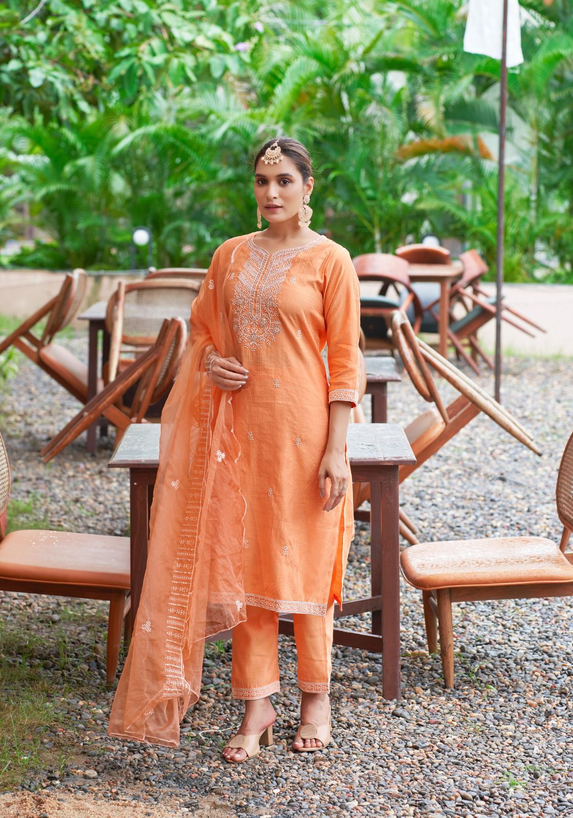 Flora Vol 1 By Mystic 9 Embroidery Kurti Bottom With Dupatta Wholesale Price In Surat
